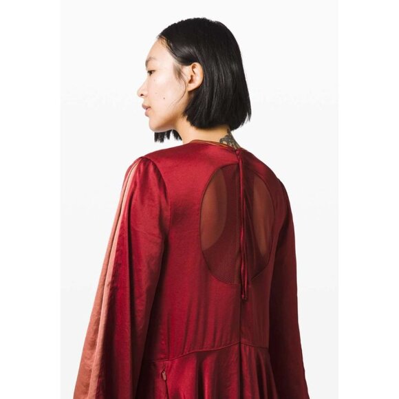 Lululemon x Roksanda Face Forward Dress Caliente Rustic Coral-sz appox. 10 - Picture 7 of 15